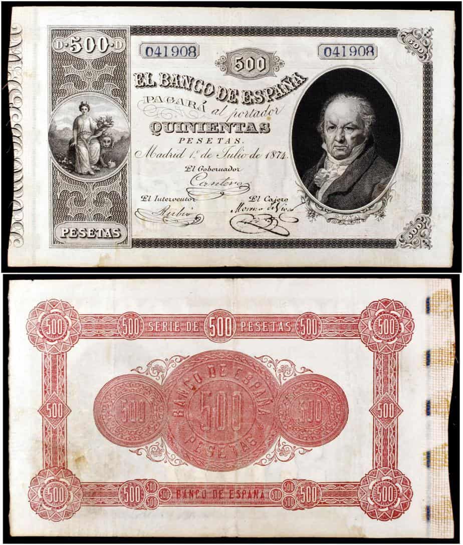 billetes pesetas