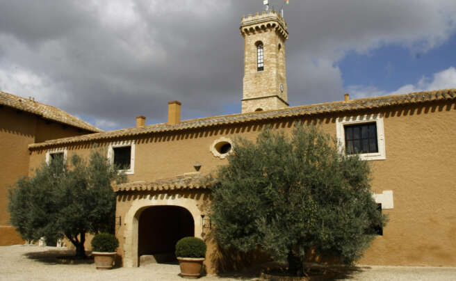 La finca Dehesa de Los Llanos, Albacete, propiedad de la familia Larios. Foto: Wikipedia