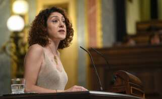 (Foto de ARCHIVO) La portavoz de Sumar en el Congreso, Aina Vidal, durante una sesión plenaria extraordinaria, en el Congreso de los Diputados, a 23 de julio de 2024, en Madrid (España). El Pleno del Congreso elige hoy, 23 de julio, a los diez nuevos vocales del Consejo General del Poder Judicial (CGPJ) que corresponden a la Cámara Baja --seis de origen judicial y cuatro juristas de reconocido prestigio– designados por votación en urna y aprueba la reforma judicial pactada también por el PSOE y el PP en el marco de su acuerdo para renovar el órgano de gobierno de los jueces, que está en funciones desde diciembre de 2018 cuando caducó su mandato. Otros temas a debatir en el pleno es la reforma de la ley de Extranjería y del límite de gasto no financiero, conocido como ‘techo de gasto’. Fernando Sánchez / Europa Press 23 JULIO 2024;CONGRESO;DIPUTADOS;LEYES;PLENO;CGPJ;LEY DE EXTRANJERÍA;TECHO DE GASTO;HEMICICLO 23/7/2024