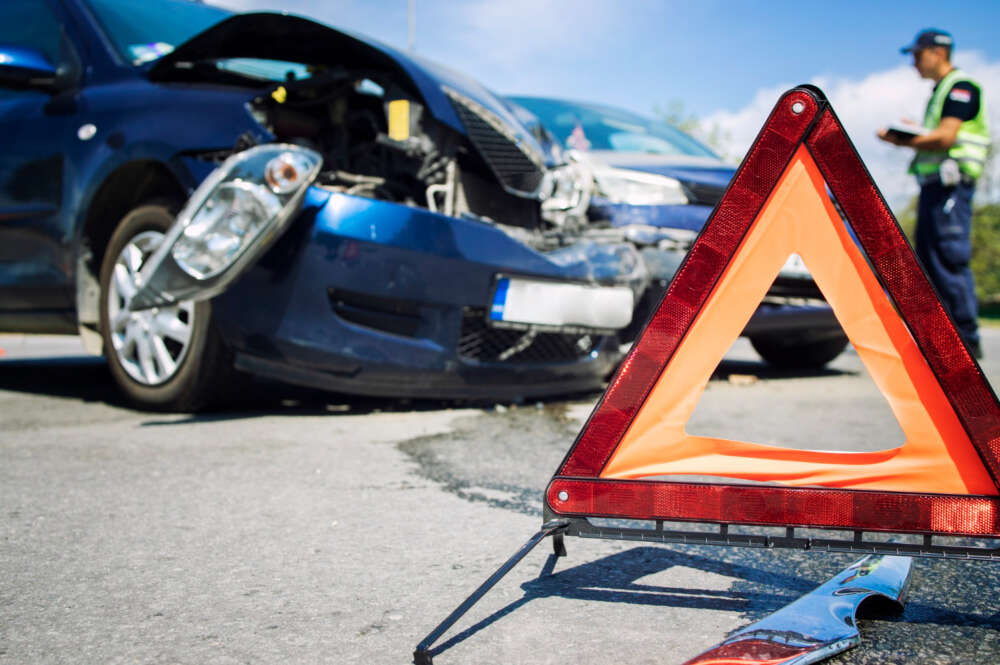 Un accidente de tráfico.