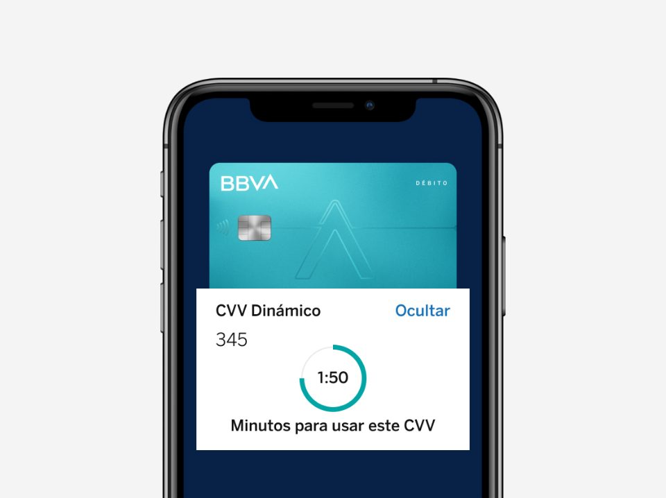 Las tarjetas BBVA sin números impresos y con CVV dinámico protegen tus transacciones online de manera eficaz. Foto: BBVA 