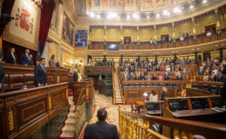 Hemiciclo durante un pleno en el Congreso de los Diputados, a 29 de octubre de 2024, en Madrid (España). El Congreso debate y vota hoy la toma en consideración de dos iniciativas legislativas: la Proposición de Ley Orgánica de protección de las libertades y seguridad ciudadana y la Proposición de Ley para garantizar la representación internacional de las federaciones deportivas españolas. Posteriormente, se debaten las iniciativas no legislativas. Eduardo Parra / Europa Press 29 OCTUBRE 2024;CONGRESO;PLENO;SESIÓN PLENARIA; 29/10/2024