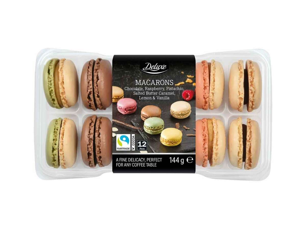 Los macarons de la marca Deluxe, disponibles en Lidl.