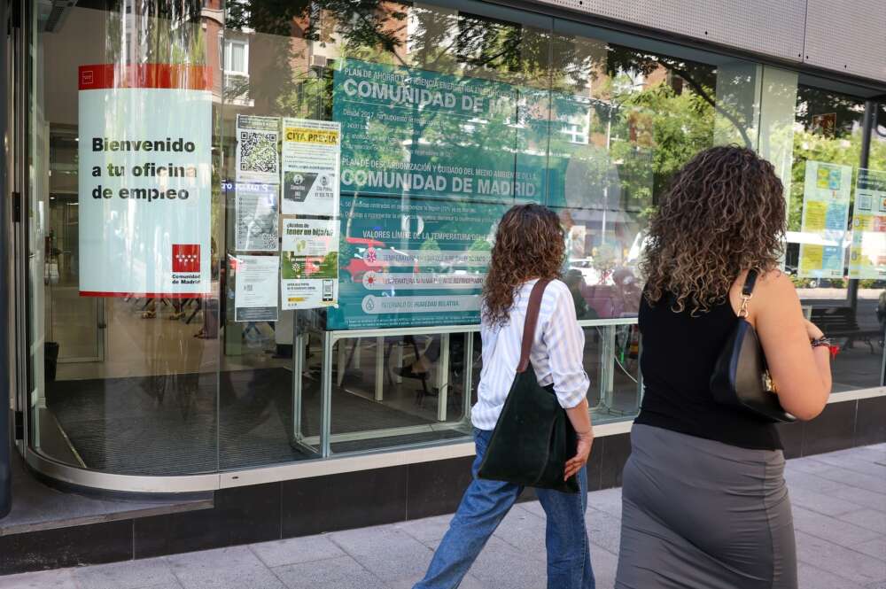 Una oficina del Servicio Público de Empleo Estatal, en Madrid. Foto: Marta Fernández / Europa Press