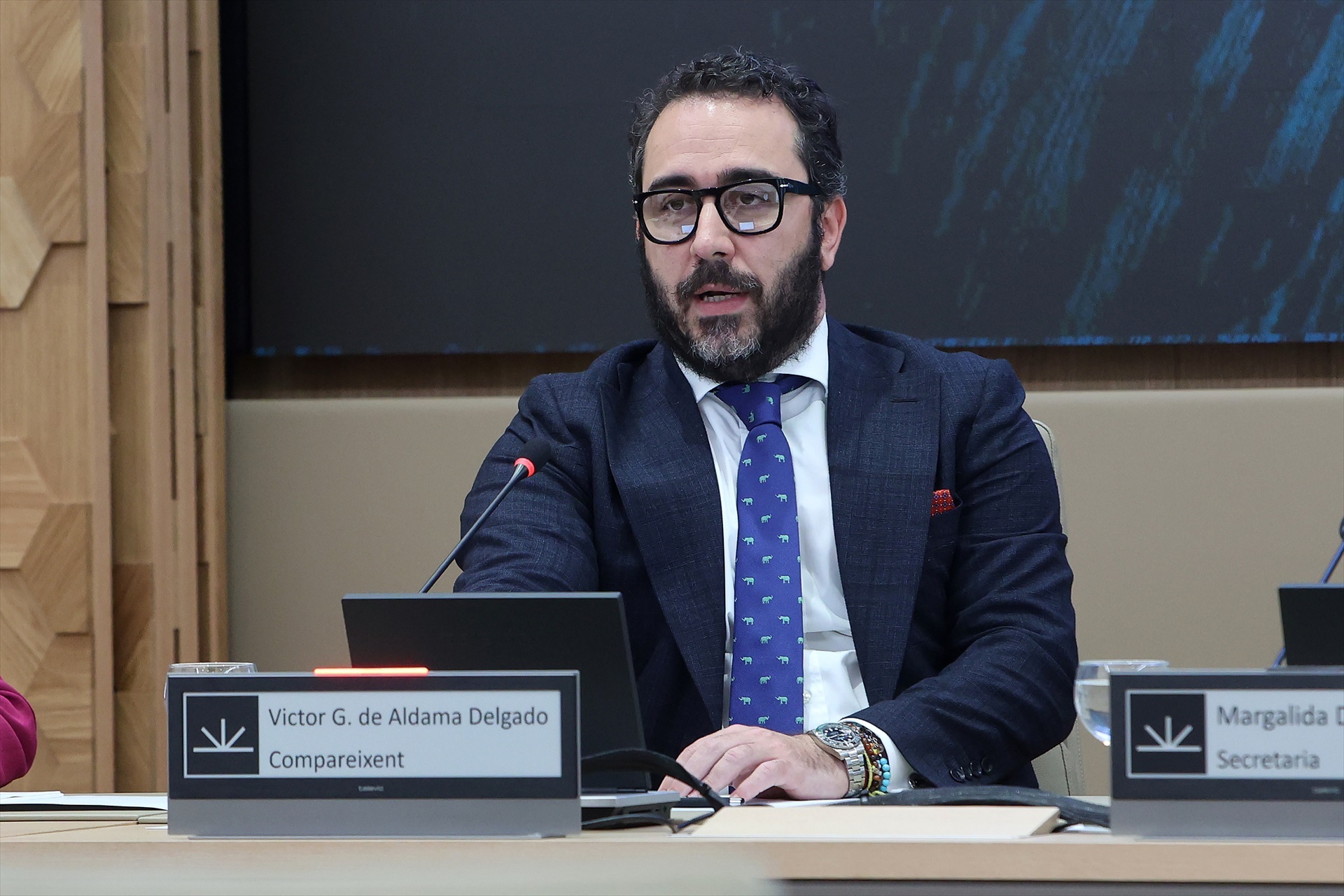 (Foto de ARCHIVO) El presidente del Zamaro CF, Víctor de Aldama, comparece ante la comisión no permanente de investigación en el Parlament balear, a 20 de mayo de 2024, en Palma de Mallorca, Mallorca, Baleares (España). La comisión no permanente de investigación en el Parlament balear sobre la compra de material sanitario en la pandemia continúa esta semana con las comparecencias previstas del exministro José Luis Ábalos; el que fuera su asesor, Koldo García; y varios responsables de Soluciones de Gestión, entre otros. Isaac Buj / Europa Press 20 MAYO 2024;COMISIÓN DE INVESTIGACIÓN;CASO KOLDO;PARLAMENT BALEAR;MASCARILLAS;PALMA DE MALLORCA;MALLORCA;BALEARES 20/5/2024