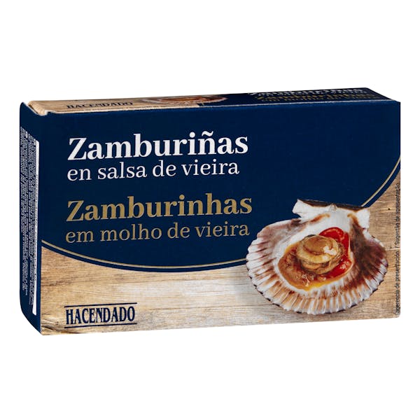 Las zamburiñas en salsa de vieira de Hacendado, disponibles en Mercadona.