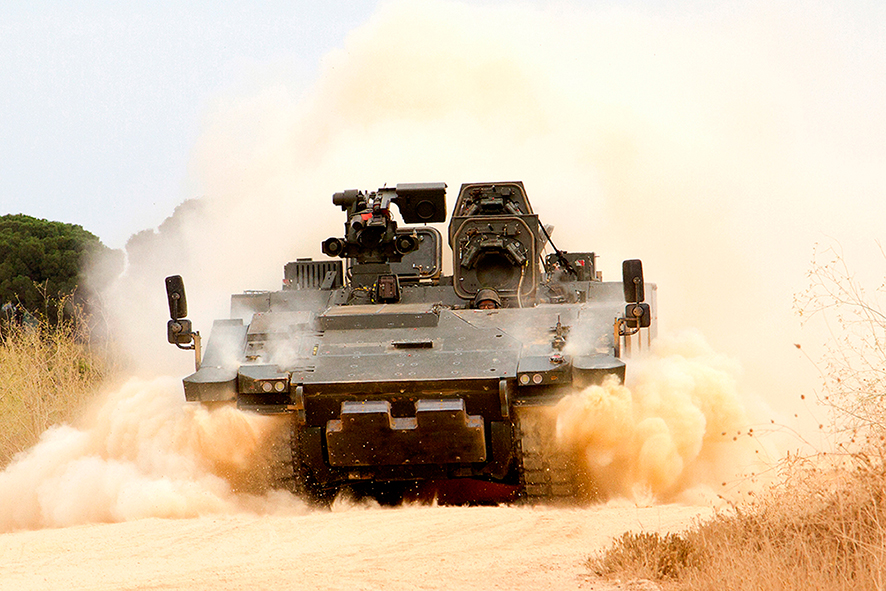 Tanque ASCOD de Santa Barbara, socio en España de Indra