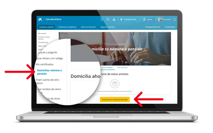 Con la app de CaixaBankNow, domiciliar tu nómina al banco es más fácil que nunca. Foto: Caixabank