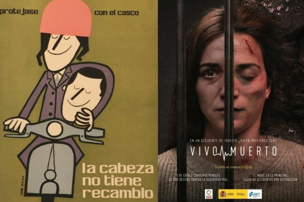 Campañas como “Vivo o muerto” apelan a las emociones para concienciar sobre el peligro al volante. Fotos: DGT