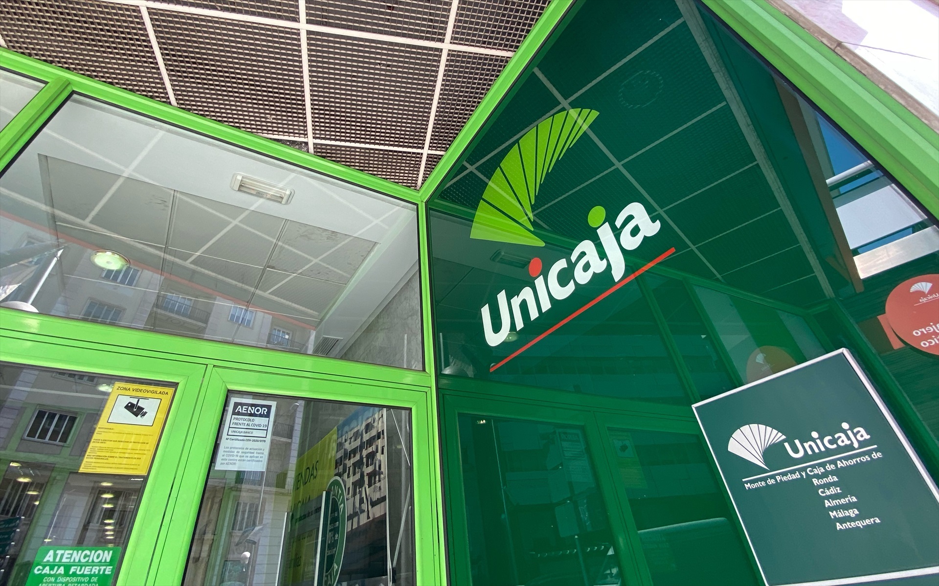 Oficina de Unicaja en Madrid.