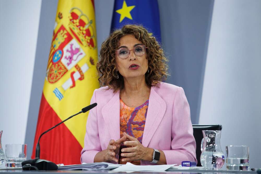 María Jesús Montero, la vicepresidenta primera del Gobierno y ministra de Hacienda. Foto: Alejandro Martínez Vélez / Europa Press