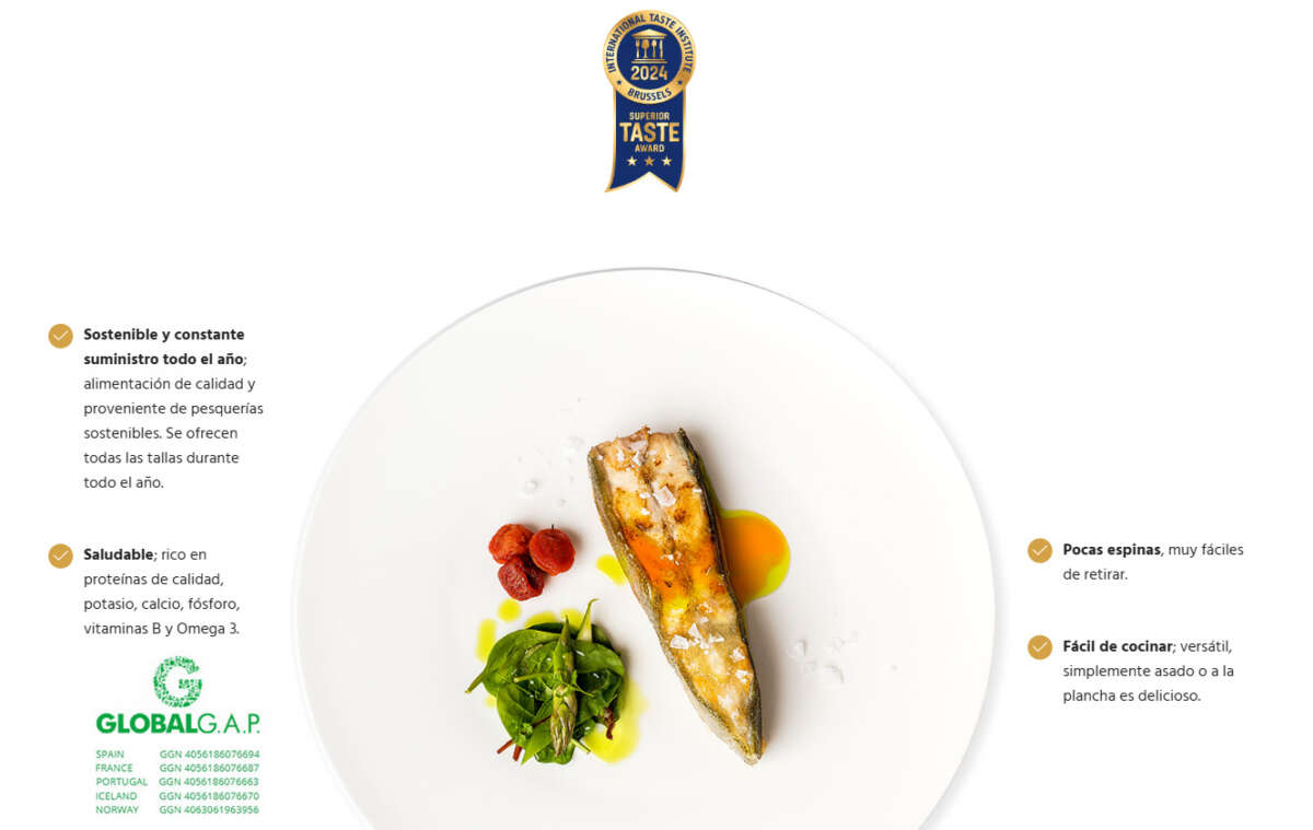 El primer pescado plano en recibir la máxima distinción del Superior Taste Award. Foto: Prodemar