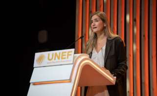 (Foto de ARCHIVO) La secretaria de Estado de Energía, Ministerio para la Transición Ecológica y el Reto Demográfico, Sara Aagesen, durante la inauguración del Foro Solar de la Unión Española Fotovoltaica (UNEF), en el Hotel Marriott Auditorium, a 9 de octubre de 2024, en Madrid (España). Bajo el lema ‘La energía fotovoltaica, motor de industrialización’, el Foro Solar, que celebra este año su décimo primera edición y acogerá entre hoy y mañana, 10 de octubre, una veintena de mesas de debate y ponencias en las que los profesionales y decisores públicos más influyentes en materia de energías renovables analizarán la actualidad y el futuro del sector. Alejandro Martínez Vélez / Europa Press 09 OCTUBRE 2024;FOTOVOLTAICA;JORNADA;FORO SOLAR;UNIÓN ESPAÑOLA;MADRID 09/10/2024