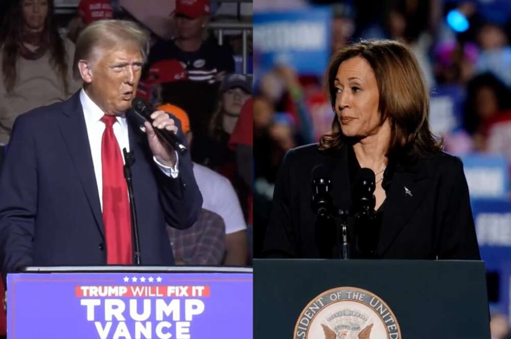 Donald Trump y Kamala Harris. Foto: Europa Press