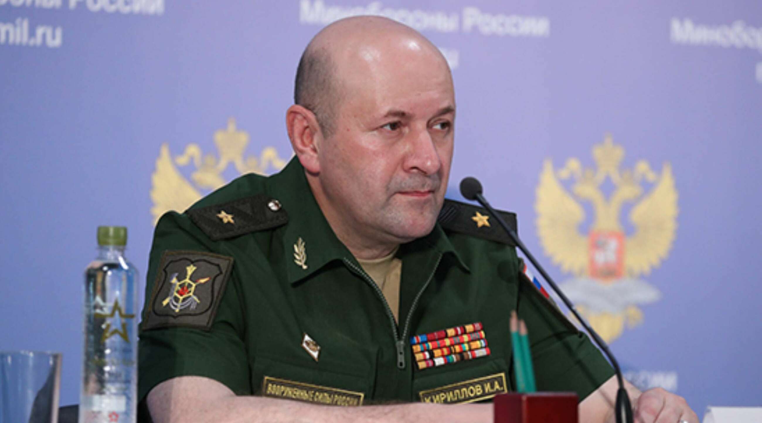 El teniente general Igor Kirillov. Foto: Ministerio de Defensa de Rusia.