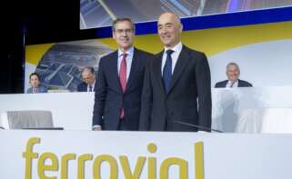 El consejero delegado de Ferrovial, Ignacio Madridejos y el presidente de Ferrovial, Rafael del Pino. Foto: Alberto Ortega / Europa Press.