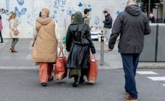 Compras en rebajas.