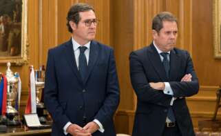 El presidente de la CEOE, Antonio Garamendi y el presidente de CEPYME, Gerardo Cuerva. Foto: Diego Radamés / Europa Press.