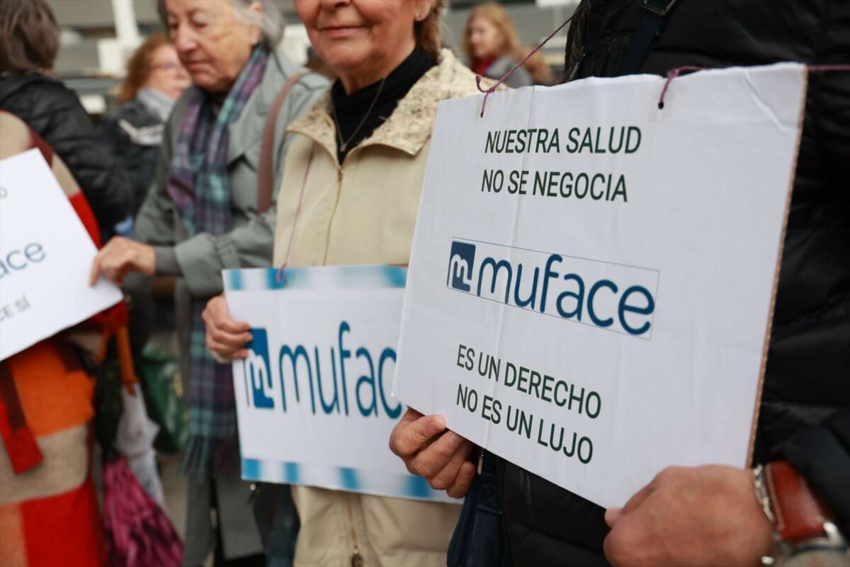 Protesta contra Muface.