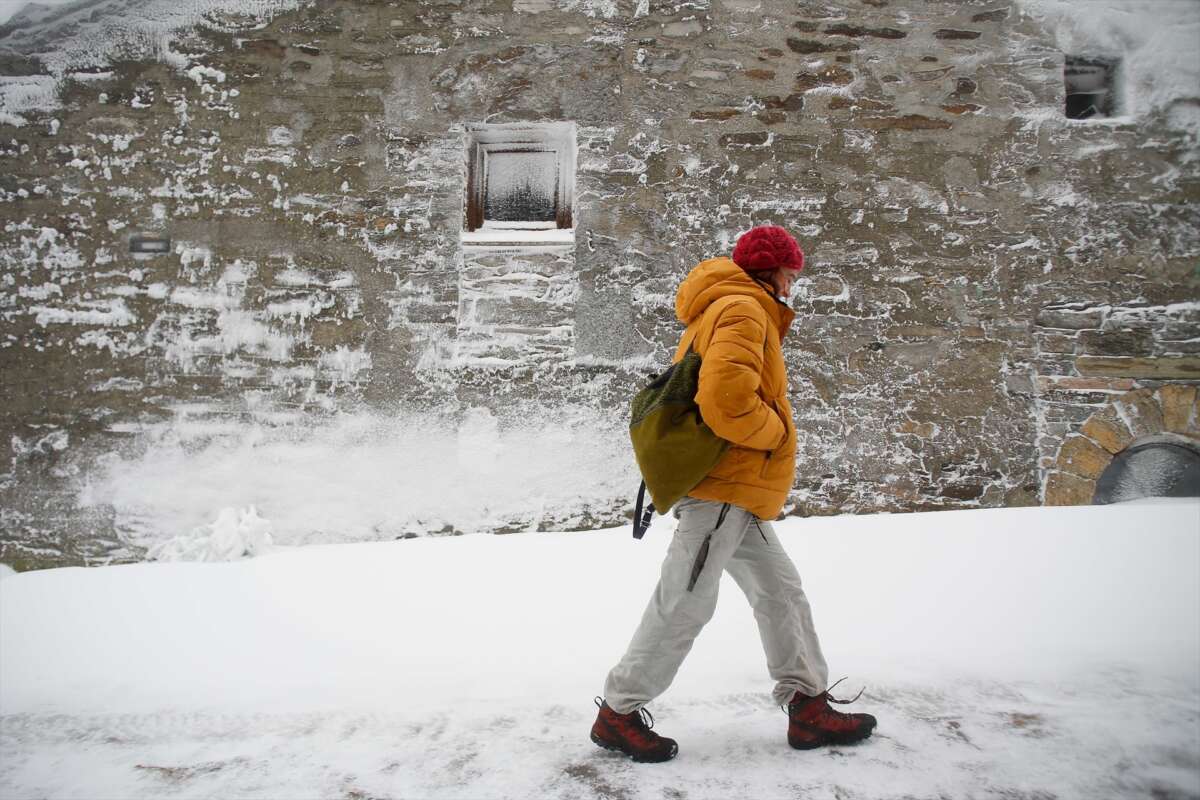 Las nevadas se producirán a partir de los 700 metros. Foto: Carlos Castro / Europa Press. Aemet. 
