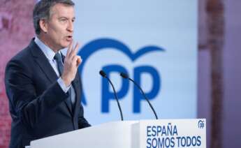 (Foto de ARCHIVO) El presidente del Partido Popular, Alberto Núñez Feijóo, ofrece una rueda de prensa, en el Espacio Jorge Juan, a 27 de diciembre de 2024, en Madrid (España). Durante su comparecencia, el presidente del Partido Popular ha realizado un balance político del año 2024. Eduardo Parra / Europa Press 27 DICIEMBRE 2024;PP;PARTIDO POPULAR;BALANCE;POLÍTICA;AÑO;2024 27/12/2024