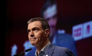 El secretario general del PSOE y presidente del Gobierno, Pedro Sánchez, interviene durante la inauguración del 15º Congreso Nacional del PSPV-PSOE, en el Palacio de Congresos, a 1 de febrero de 2025, en Valencia, Comunidad Valenciana (España). Durante el encuentro, convocado bajo el lema ‘Ací estem’, se ha ratificado a Diana Morant como secretaria general de los socialistas valencianos. Además, se ha celebrado para dar a conocer la nueva ejecutiva y la hoja de ruta política del PSPV-PSOE. Eduardo Manzana / Europa Press 01 FEBRERO 2025;PSOE;PSPV-PSOE;CONGRESO;EJECUTIVA;REUNIÓN 01/2/2025