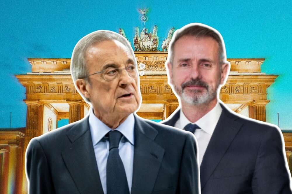 Florentino Pérez, dueño de ACS, y Marc Murtra, presidente de Telefónica