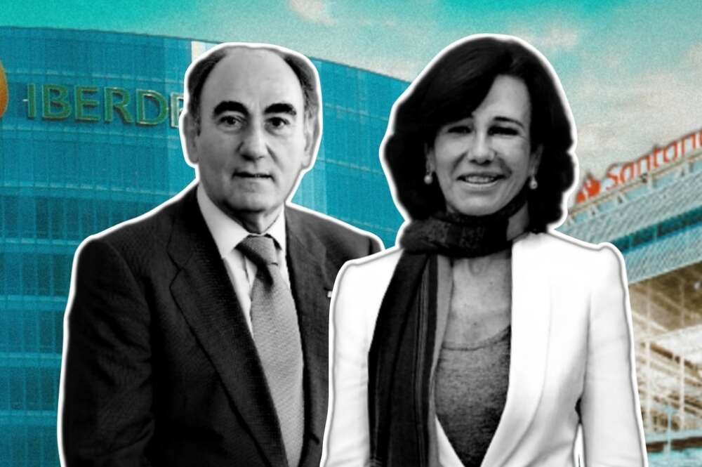 Ignacio Sánchez Galán, presidente de Iberdrola, y Ana Botín, presidenta del Banco Santander