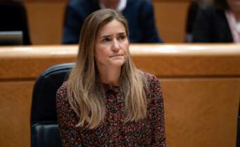 La vicepresidenta tercera del Gobierno y ministra para la Transición Ecológica y el Reto Demográfico, Sara Aagesen, durante una sesión de control en el Senado