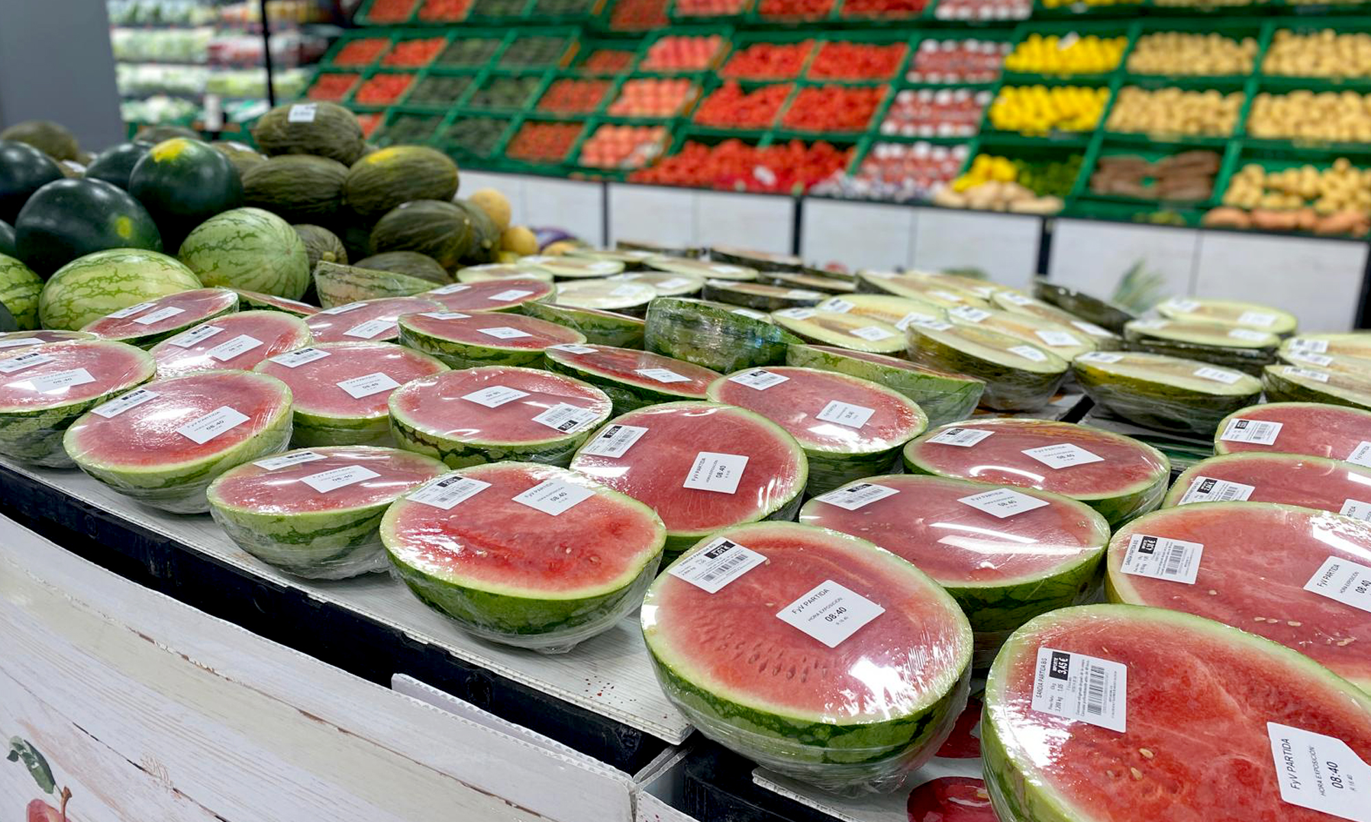 Sandías de origen local en Mercadona. Foto: Mercadona.