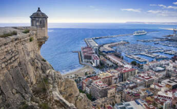 Alicante en una vista aérea