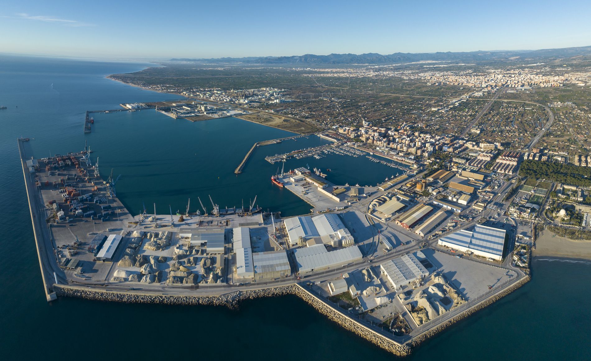 PortCastelló desde una vista aérea