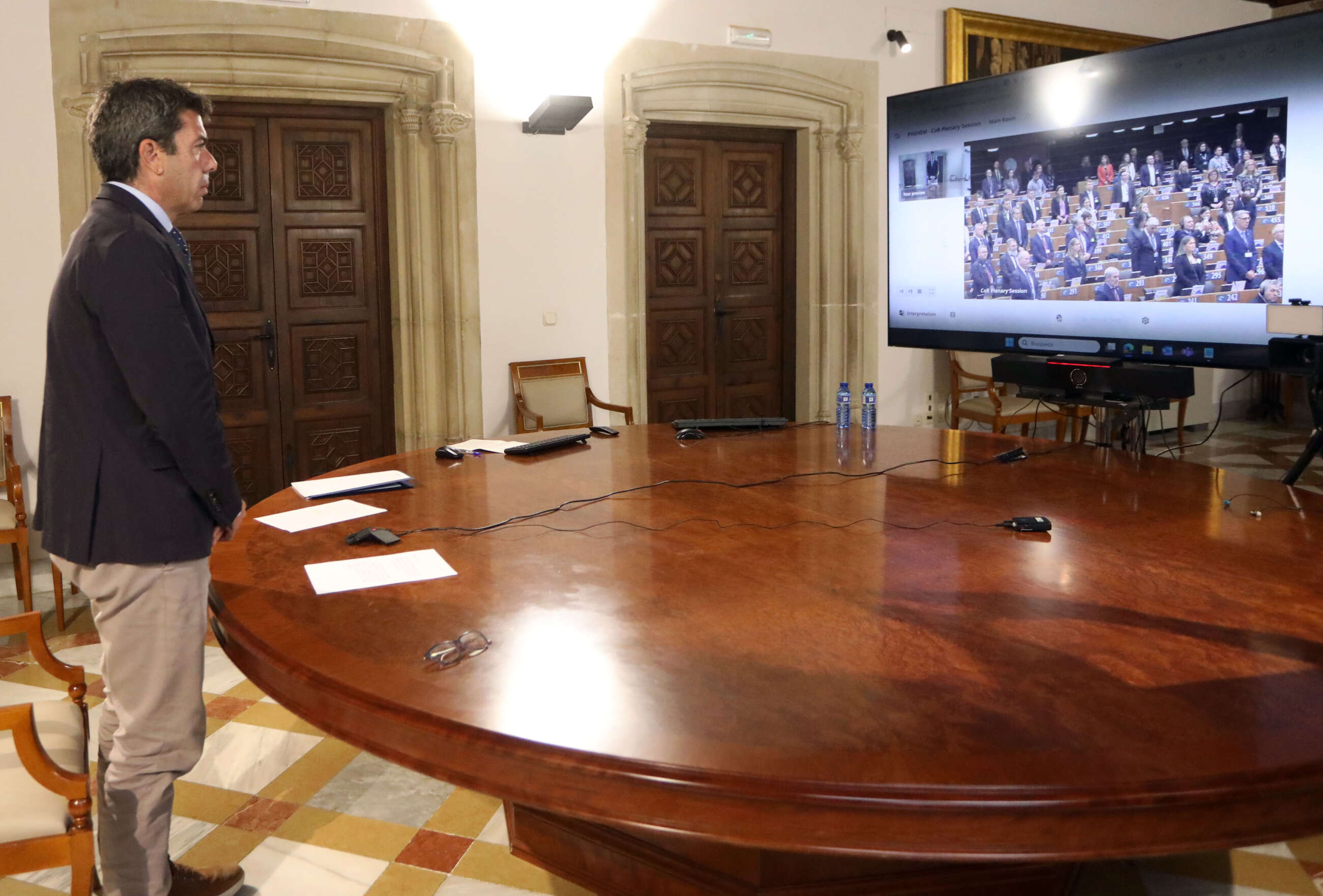 El president de la Generalitat valenciana, Carlos Mazón,