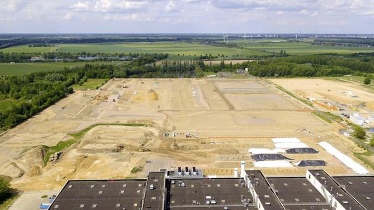 Obras de la gigafactoría en Sagunto que ya se está construyendo en Alemania