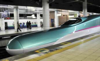 Un tren bala japonés de Hitachi en el que participa en Valencia