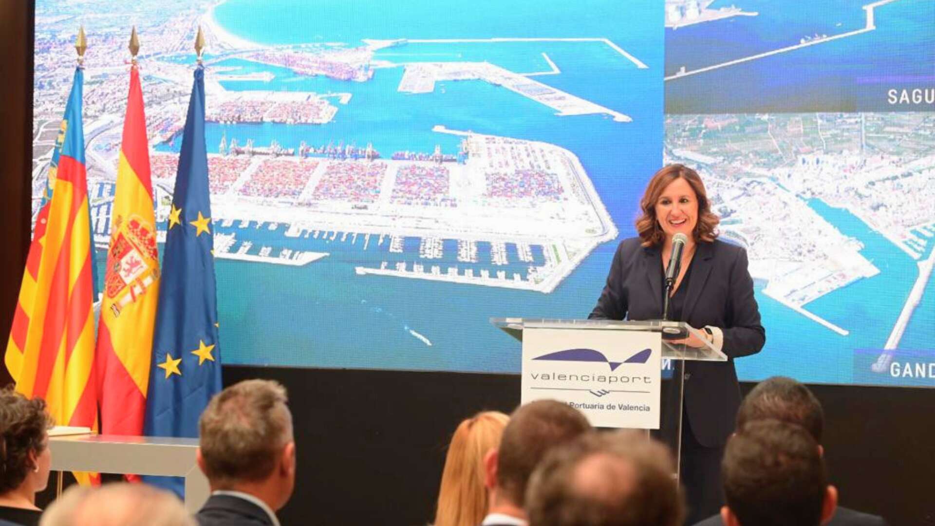 María José Catalá en la toma de posesión de la presidenta de la Autoridad Portuaria de València