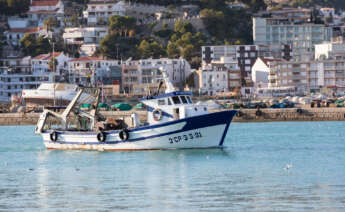 Un vaixell de pesca en Penyiscola