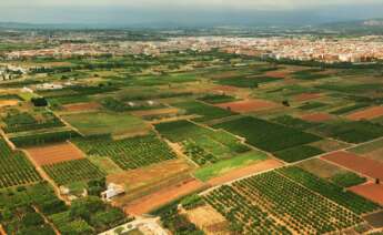 Vista aérea de la Huerta Sud de Valencia