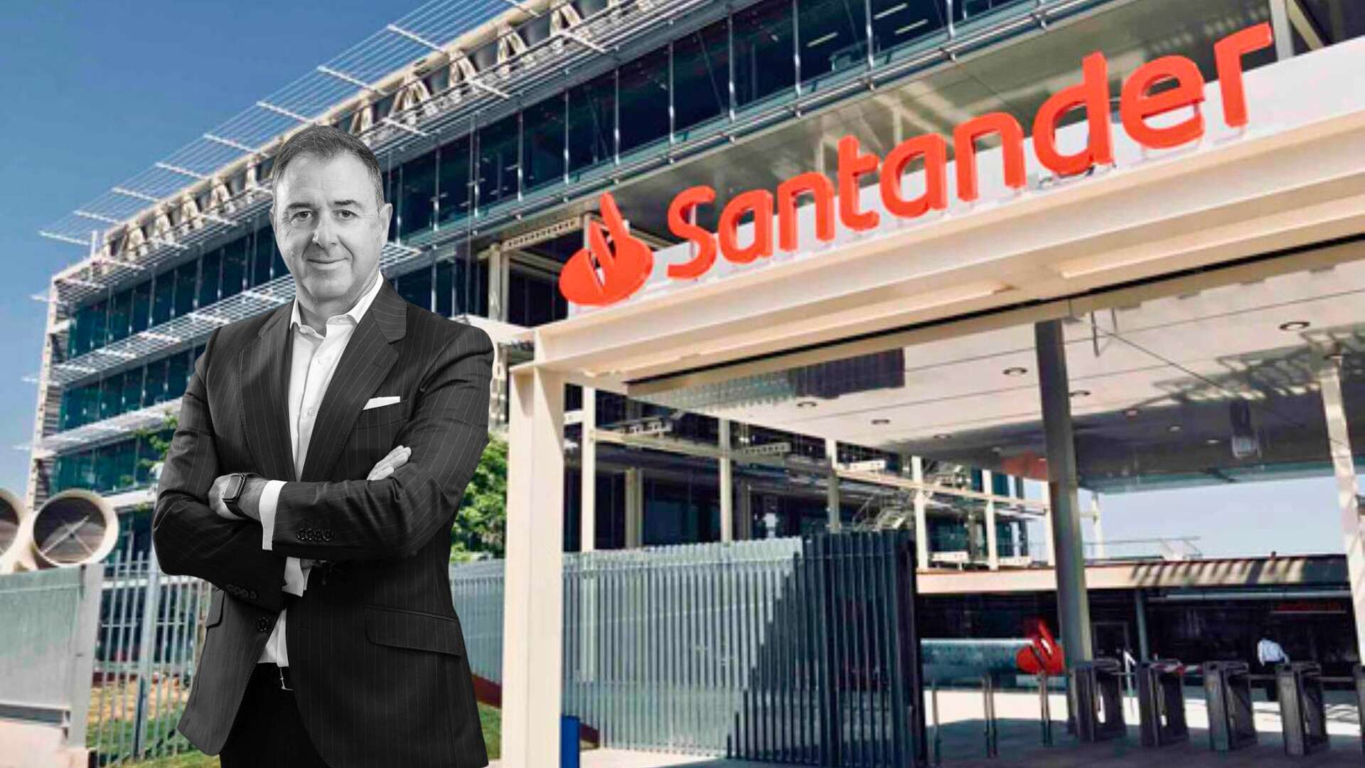 Santander y el nuevo director de la Comunitat Valencia y Murcia, Javier Gallardo