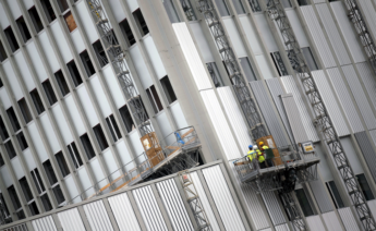 Edificio en construcción en Barcelona