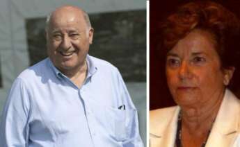 Amancio Ortega y su hermana mayor, Josefa Ortega