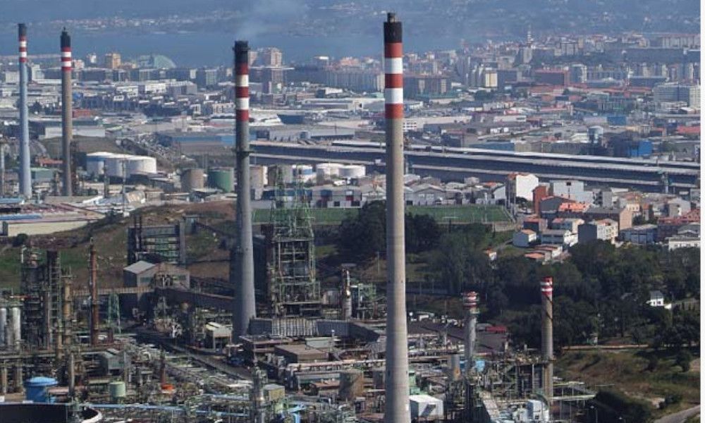 La refinería de Repsol en A Coruña