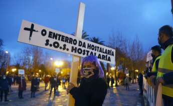 Hosteleros exigen un plan de rescate ante el cierre del sector en Galicia