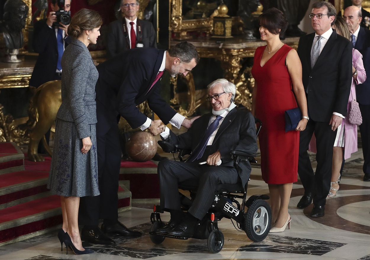 El exbanquero Francisco Luzón, en una recepción en el Palacio Real. EFE