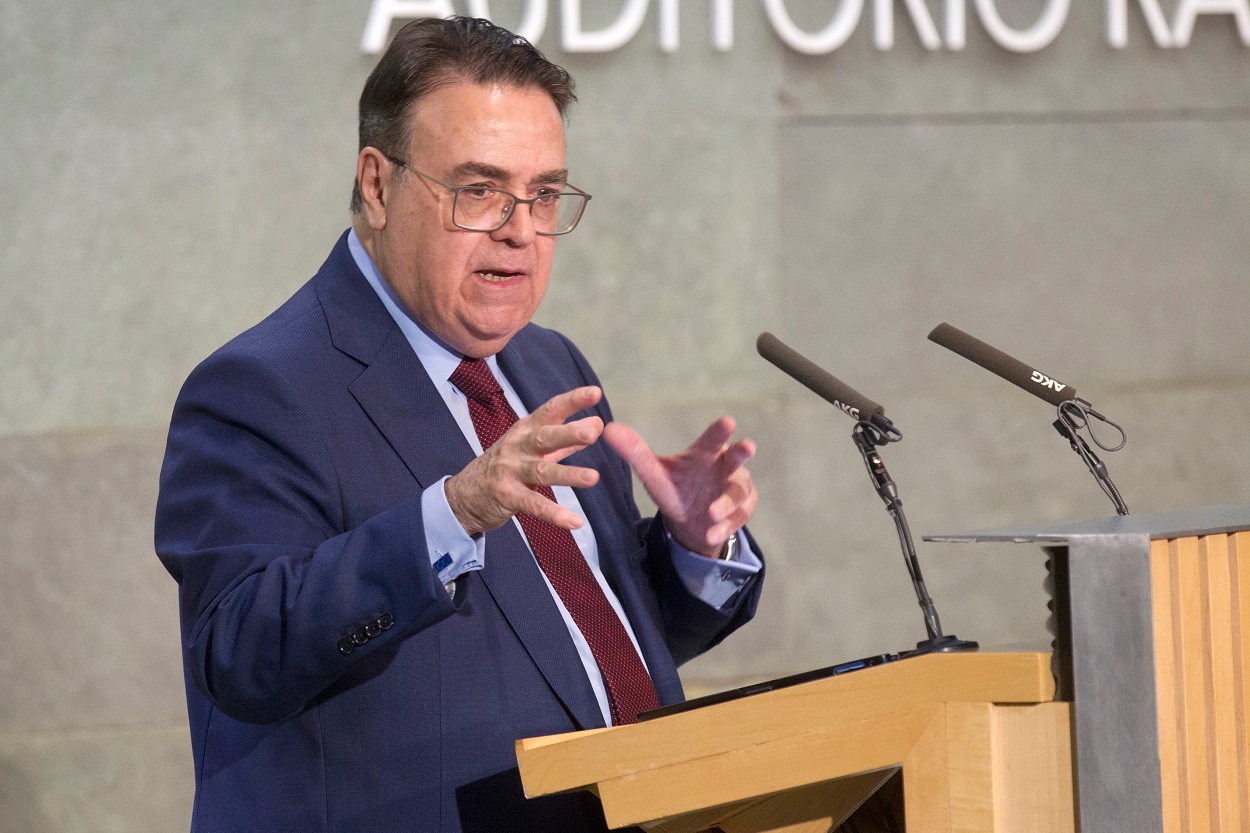 Antonio Llardén, presidente de Enagás, en unas jornadas sobre hidrógeno verde. Foto: EFE