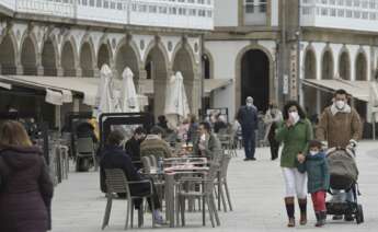 Imagen de una terraza en A Coruña. Foto: Europa Press