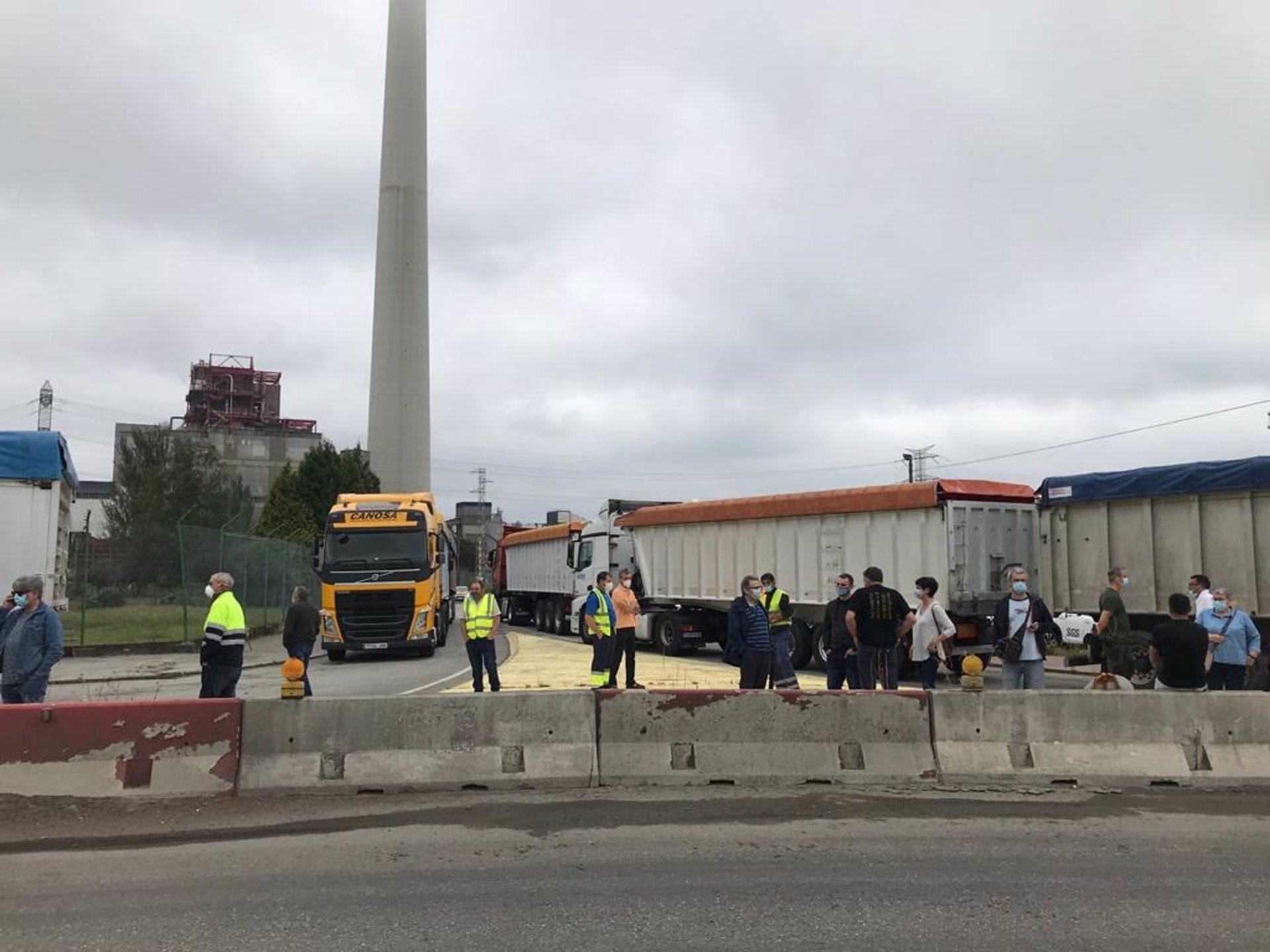 Protesta en As Pontes