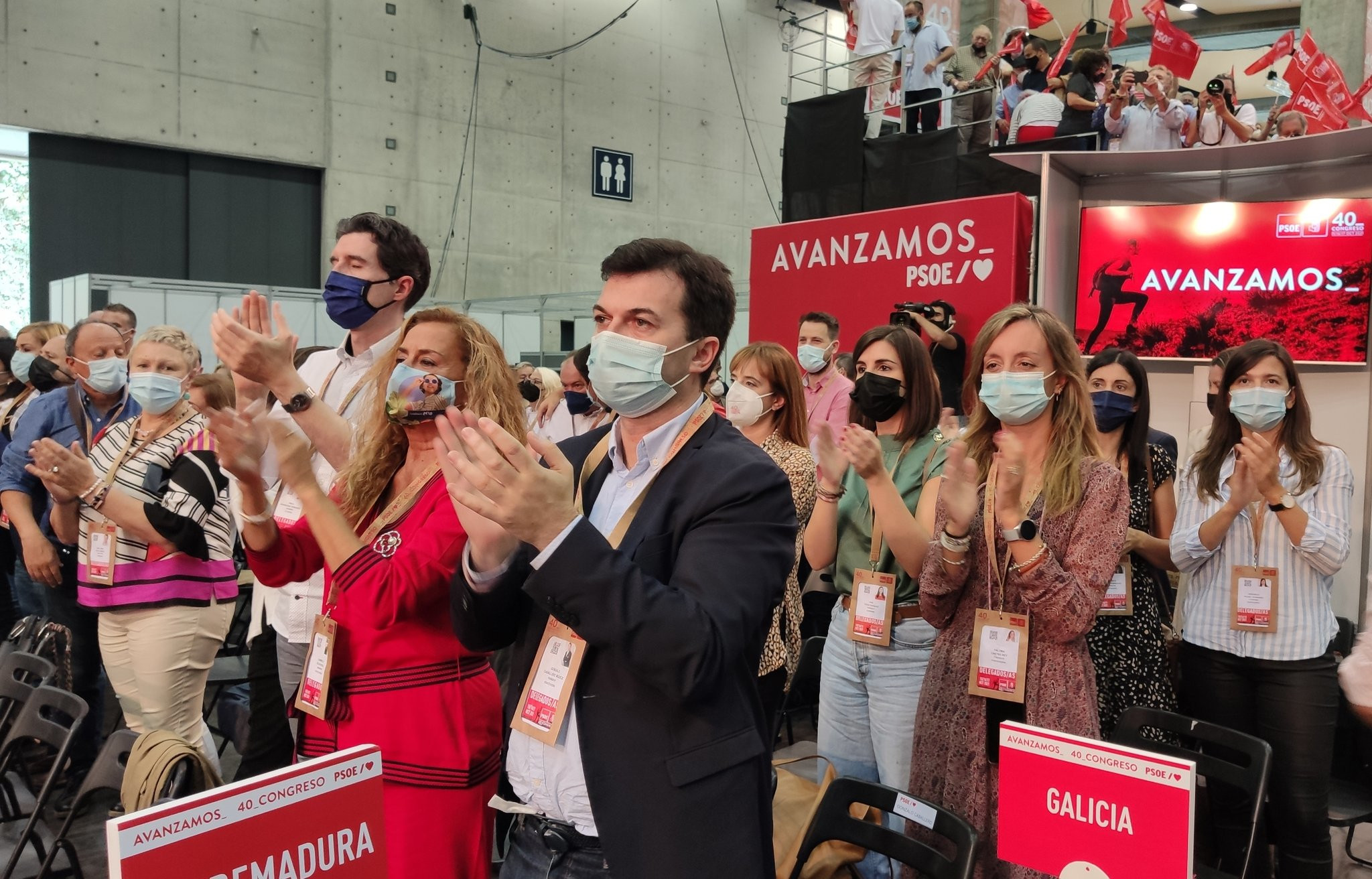 Gonzalo Caballero durante el congreso del PSOE en Valencia / PSdeG