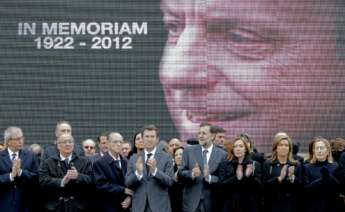 Imagen de archivo del funeral de Manuel Fraga, hace ahora una década. EFE/Lavandeira jr