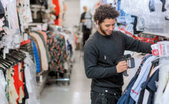 Imagen de archivo de una tienda del sector textil